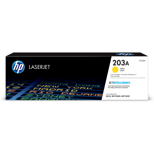 HP 203A Yellow Original LaserJet Toner Cartridge (1,300 pages) HP 203A Yellow Original LaserJet Toner Cartridge (1,300 pages)