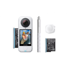 Insta360 X4 Air Starter Bundle akční kamera, Bílá, 8K / 30fps, 4K/ až 60fps, 6osý gyroskop, 360°, Active HDR, vodotěsná