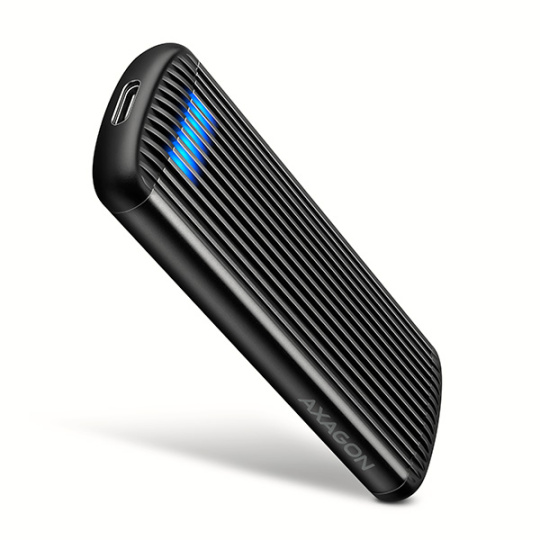 AXAGON EEM2-SC, USB-C 10Gbps externý box pre M.2 NVMe SSD, bezskrutkový, rebrovaný hliník AXAGON EEM2-SC, USB-C 10Gbps externý box pre M.2 NVMe SSD, bezskrutkový, rebrovaný hliník
