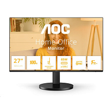 AOC MT IPS LCD WLED 27" Q27B3CF2 - IPS panel, 100Hz, 2560x1440, HDMI, USB-C, USB 3.2, repro, nast. vyska