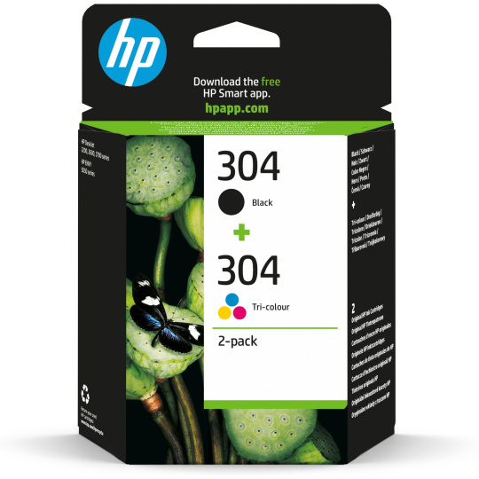 HP 304 Ink Cartridge Combo 2-Pack (120 / 100 pages) HP 304 Ink Cartridge Combo 2-Pack (120 / 100 pages)
