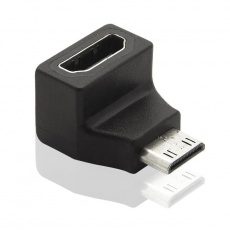 Adaptér PremiumCord Mini HDMI C - HDMI (M/F), zakrivený 90°