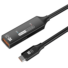 PremiumCord USB 3.2 Gen 2 repeater a prodlužovací kabel C-Male-A-Female, 10Gbps Aluminium 10m PremiumCord USB 3.2 Gen 2 repeater a prodlužovací kabel C-Male-A-Female, 10Gbps Aluminium 10m