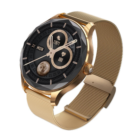 Garett Smartwatch Viva gold steel