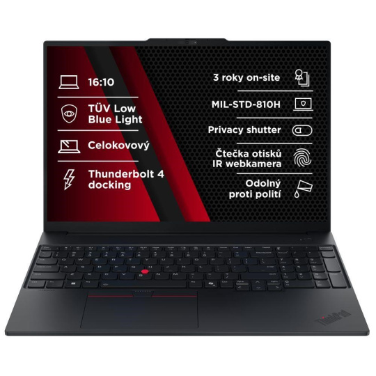 LENOVO NTB ThinkPad E16 G3 - Core7 240H,16" WUXGA,32GB,1TBSSD,IRcam,W11H LENOVO NTB ThinkPad E16 G3 - Core7 240H,16" WUXGA,32GB,1TBSSD,IRcam,W11H