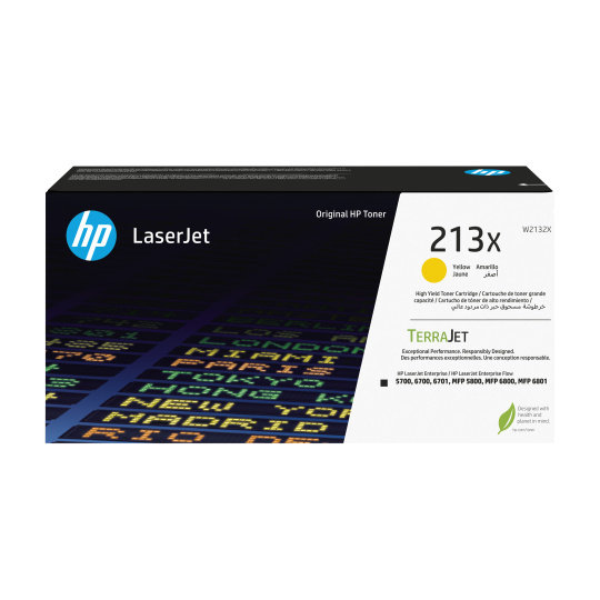 HP 213X Ylw Original LaserJet Toner Crtg (6,000 pages) HP 213X Ylw Original LaserJet Toner Crtg (6,000 pages)