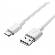 Kábel USB PREMIUMCORD 3.1 C/M - USB 2.0 A/M, rýchlonabíjací prúd 3A, 1m, biela