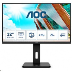AOC MT VA LCD WLED 31,5" U32P2CA - VA panel, 3840x2160, 2xHDMI, DP, USB-C, USB, reproduktory, pivot