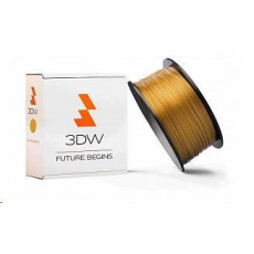3DW - ABS vlákno pre 3D tlačiarne, priemer struny 1,75 mm, zlatá farba, hmotnosť 1 kg, teplota tlače 200-230 °C