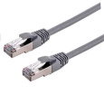 C-TECH kabel patchcord Cat6a, S/FTP, šedý, 0,25m