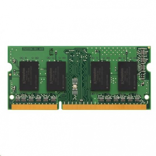4GB 1600MHz DDR3 Low Voltage SODIMM, značka KINGSTON (KCP3L16SS8/4)