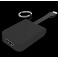 Adaptér PREMIUMCORD USB 3.1 samec typu C na samicu HDMI, zástrčkový kábel a krúžok na kľúče