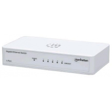 MANHATTAN 5-portový gigabitový ethernetový prepínač, 5xRJ45 10/100/1000 Mbps porty