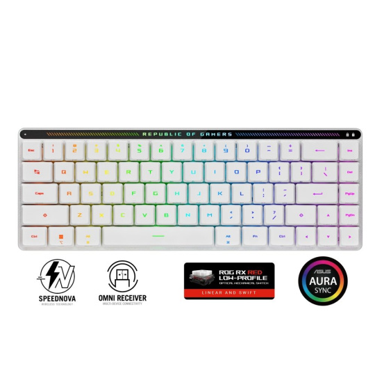 ASUS klávesnice ROG FALCHION RX Low profile (ROG NX Snow), CZ/SK