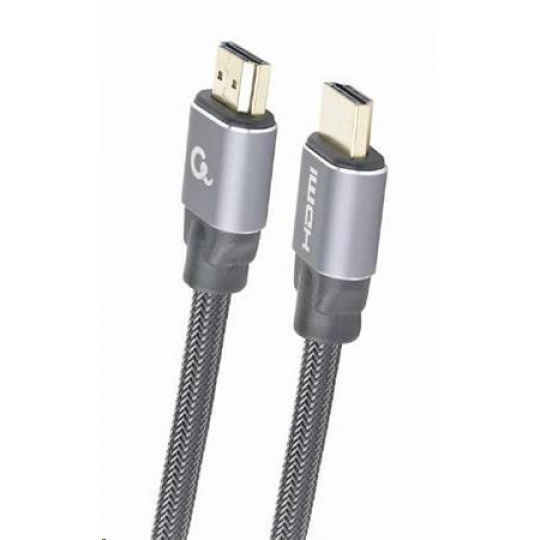 GEMBIRD CABLEXPERT HDMI kábel 2.0, 1m, opletené, čierne, blister