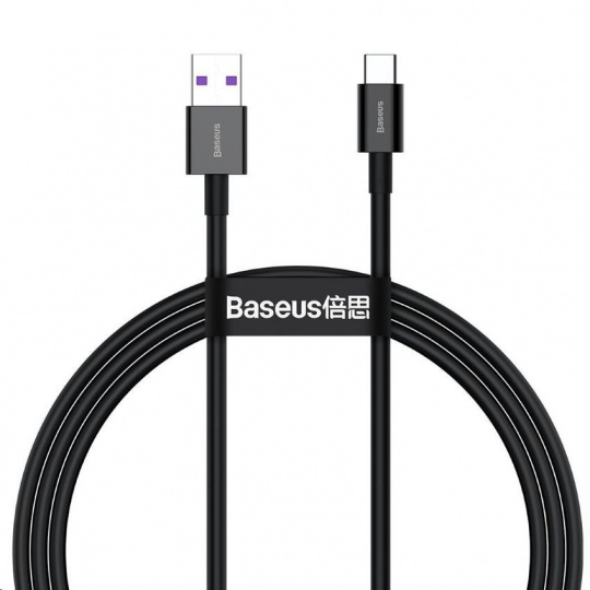 Baseus Superior Series USB/Type-C rýchlonabíjací kábel 66W 1m čierny