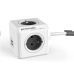 Allocacoc PowerCube Extended USB white/grey (3m)-poskozeno