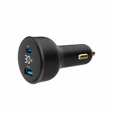 GEMBIRD Nabíječka do auta, 1x USB, 1xUSB-C, rychlo-nabíječka, QC3.0, 30 W, černá GEMBIRD Nabíječka do auta, 1x USB, 1xUSB-C, rychlo-nabíječka, QC3.0, 30 W, černá