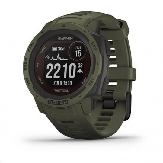 Garmin GPS sportovní hodinky Instinct Solar Tactical Green Optic