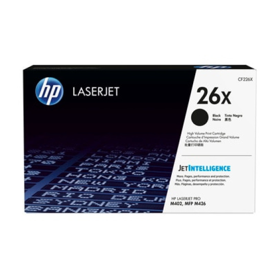 HP 26X Black LJ Toner Cart, CF226X (9,000 pages) HP 26X Black LJ Toner Cart, CF226X (9,000 pages)