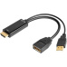 Adaptér PREMIUMCORD HDMI na DisplayPort s napájacím zdrojom