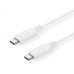 C-TECH kabel USB 3.2, Type-C (CM/CM), PD 100W, 20Gbps, 1m, bílý