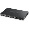 Zyxel XGS4600-32 L3 Managed Switch, 24x gigabit RJ45, 4x gigabit/SFP, 4x 10G SFP+, stohovateľný, dvojitý zdroj napájania