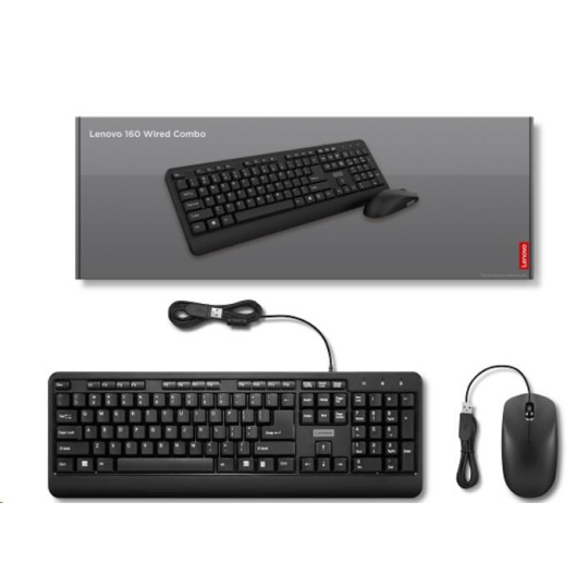 Lenovo 160 Wired  Keyboard  US