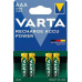 Varta LR03/4BP 1000 mAh Ready to use (Blistr 4ks)