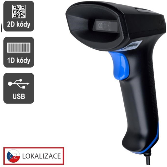 Virtuos CCD 2D čtečka Virtuos HT-851A, USB, bez stojánku, černá Virtuos CCD 2D čtečka Virtuos HT-851A, USB, bez stojánku, černá