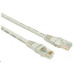 Solarix Patch kábel CAT6 UTP PVC 5 m sivý, odolný proti zasekávaniu C6-155GY-5MB