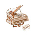 RoboTime 3D Dřevěná hrací skříňka Kouzelné piano (mechanický pohon)