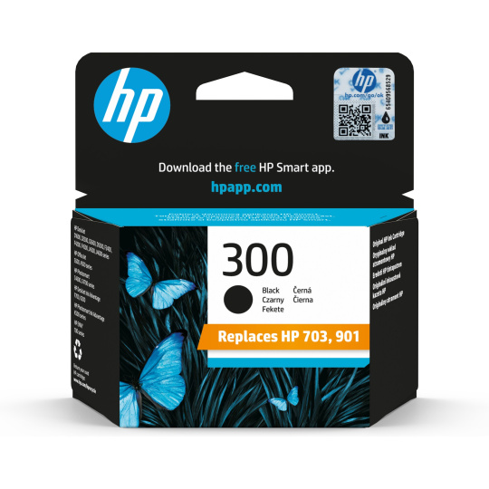 HP 300 Black Original Ink Cartridge HP 300 Black Original Ink Cartridge