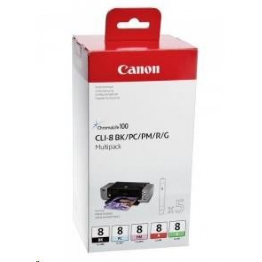 Canon BJ CARTRIDGE CLI-8 BK/PC/PM/R/G Multi Pack