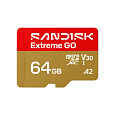 SanDisk micro SDXC karta 64GB Extreme GO (170 MB/s , UHS-I U3 V30)