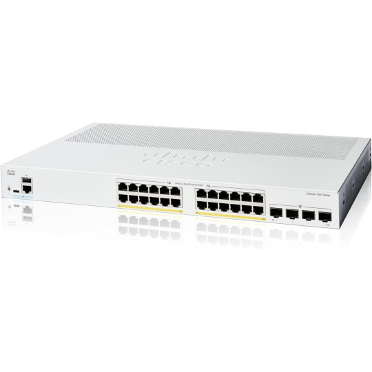 Cisco Catalyst switch C1200-24P-4G (24xGbE,4xSFP,24xPoE+,195W,fanless) - REFRESH