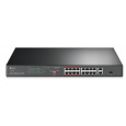 TP-Link CCTV switch TL-SL1218P (16x100Mb/s, 1xGbE uplink, 1xGbE/1xSFP combo uplink, 16xPoE+, 150W)