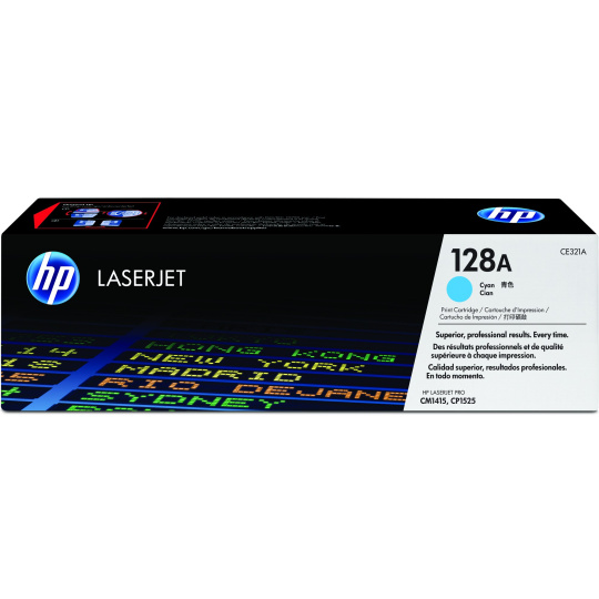 HP 128A Cyan LJ Toner Cart, CE321A (1,300 pages) HP 128A Cyan LJ Toner Cart, CE321A (1,300 pages)