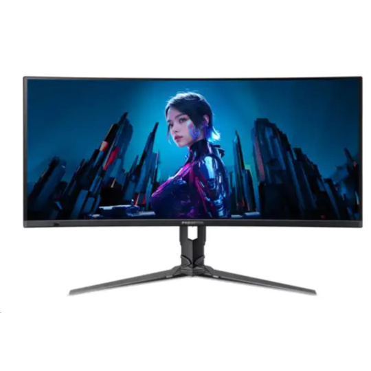 ACER LCD Predator Predator X34X5bmiiphuzx,34" QD-OLED,3440x1440,250nits,0.01ms,HDMI,DP,Audio,Repro,Curved 1800R,Black