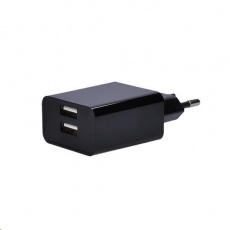 Nabíjací adaptér Solight USB, 2x USB, 3100 mA max., AC 230V, čierna