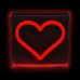 2Kids Toys LED NEON LIGHT lampička Srdce červené