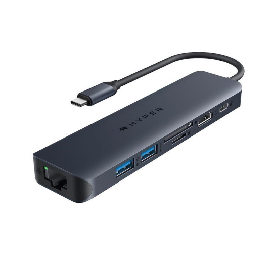 Hyper® EcoSmart™ Gen.2 USB-C 7-in-1 Hub 100W PD Pass-thru Hyper® EcoSmart™ Gen.2 USB-C 7-in-1 Hub 100W PD Pass-thru