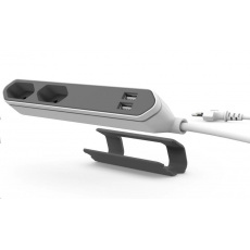 Allocacoc PowerBar USB, white/grey 1,5m