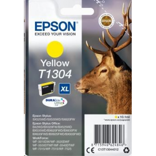 Atramentová tyčinka EPSON Singlepack "Deer" Yellow T1304 DURABrite Ultra Ink (10,1 ml)