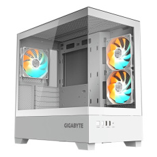 GIGABYTE case GB-C201PI, Mid tower, 2xUSB 3.0, 3x 120mm ARGB Fan, bílá GIGABYTE case GB-C201PI, Mid tower, 2xUSB 3.0, 3x 120mm ARGB Fan, bílá