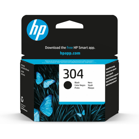 HP 304 Black Ink Cartridge (120 pages) HP 304 Black Ink Cartridge (120 pages)