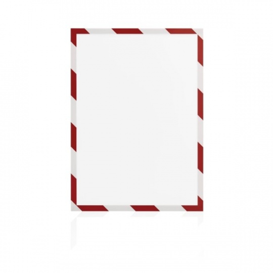 Magnetický rámček Magnetofix A4 bezpečnostný červený a biely (5ks)