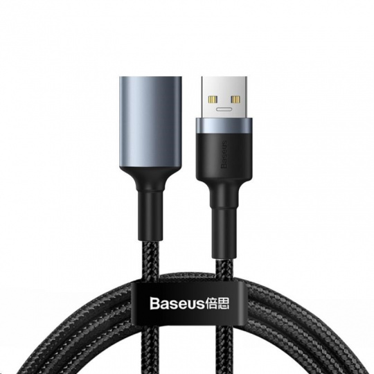 Nabíjací/dátový kábel Baseus Cafule USB3.0 samec na USB3.0 samica 2A 1m, sivá