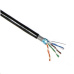 FTP kabel PlanetElite, Cat5E, drát, dvojitý venkovní PE+PVC, Dca, černý, 305m, cívka