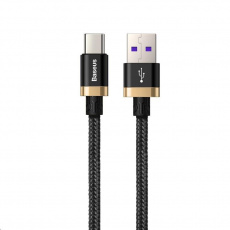 Baseus nabíjací / dátový kábel HW Flash Charge USB-C 40W 1m, zlato-čierny